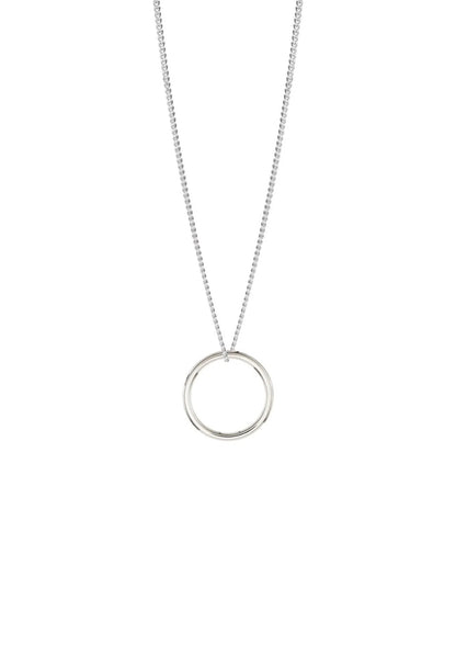 Circle Necklace Silver