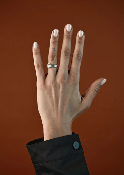 Double Ring - Silver