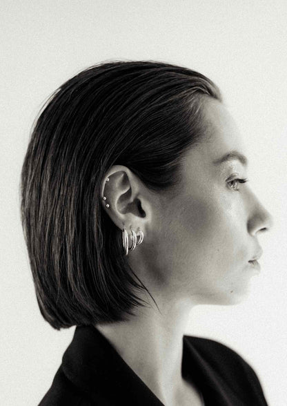Pin Up Earrings - Silver